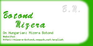 botond mizera business card